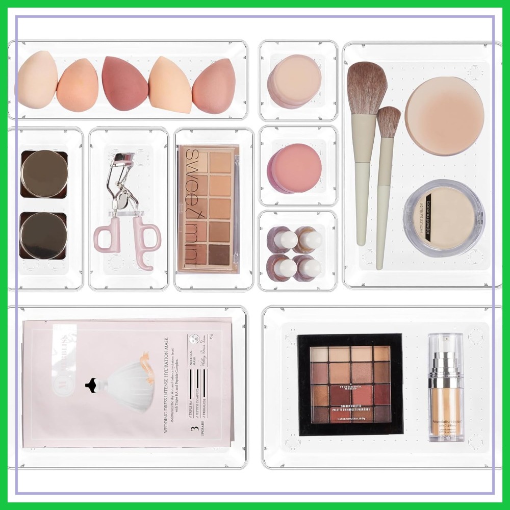 Jewelry & Watches Bench - 10 Pcs Makeup Drawer Organizer Bins