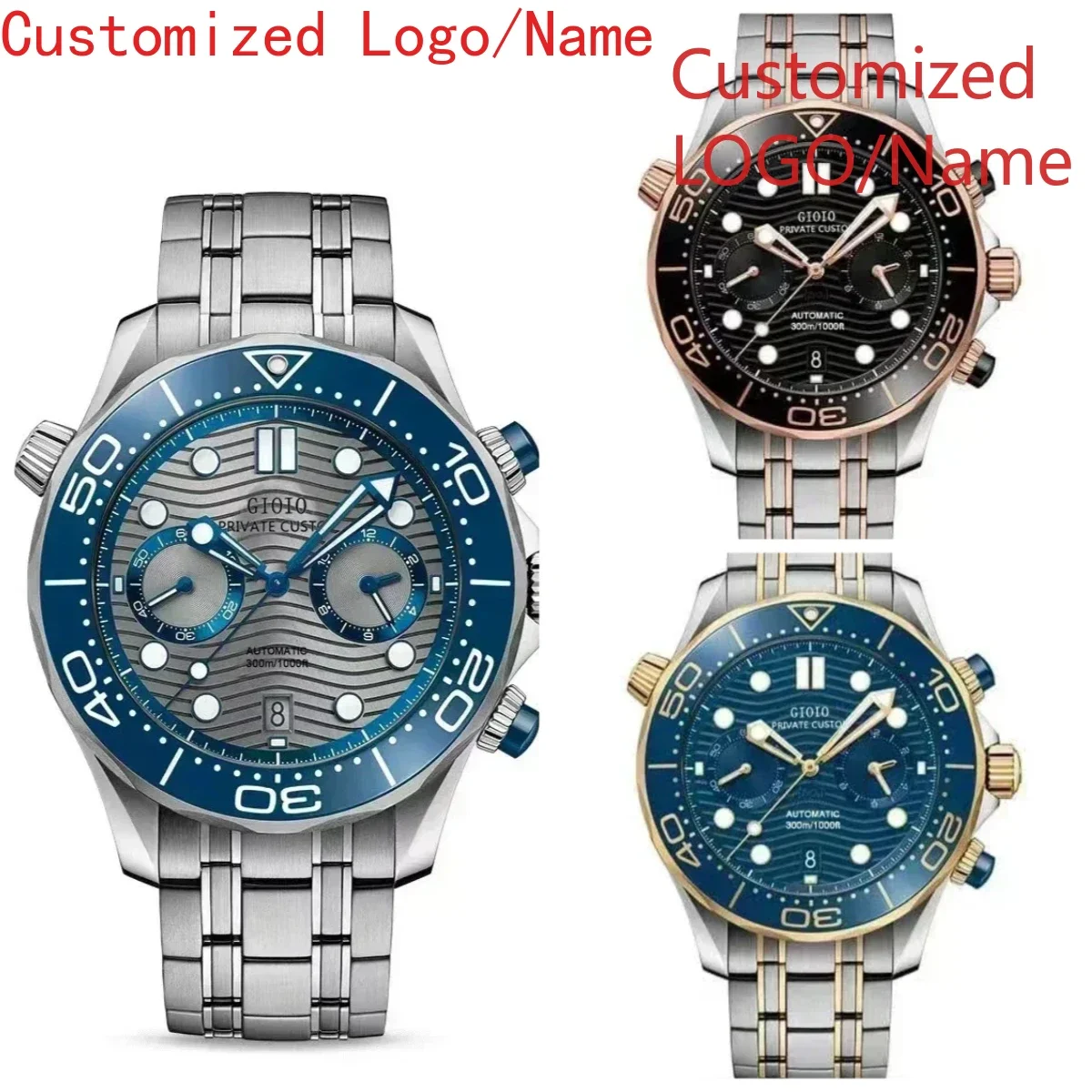 Rose Gold Bracelet - A191 Store 44mm Mens Quartz Chronograph
