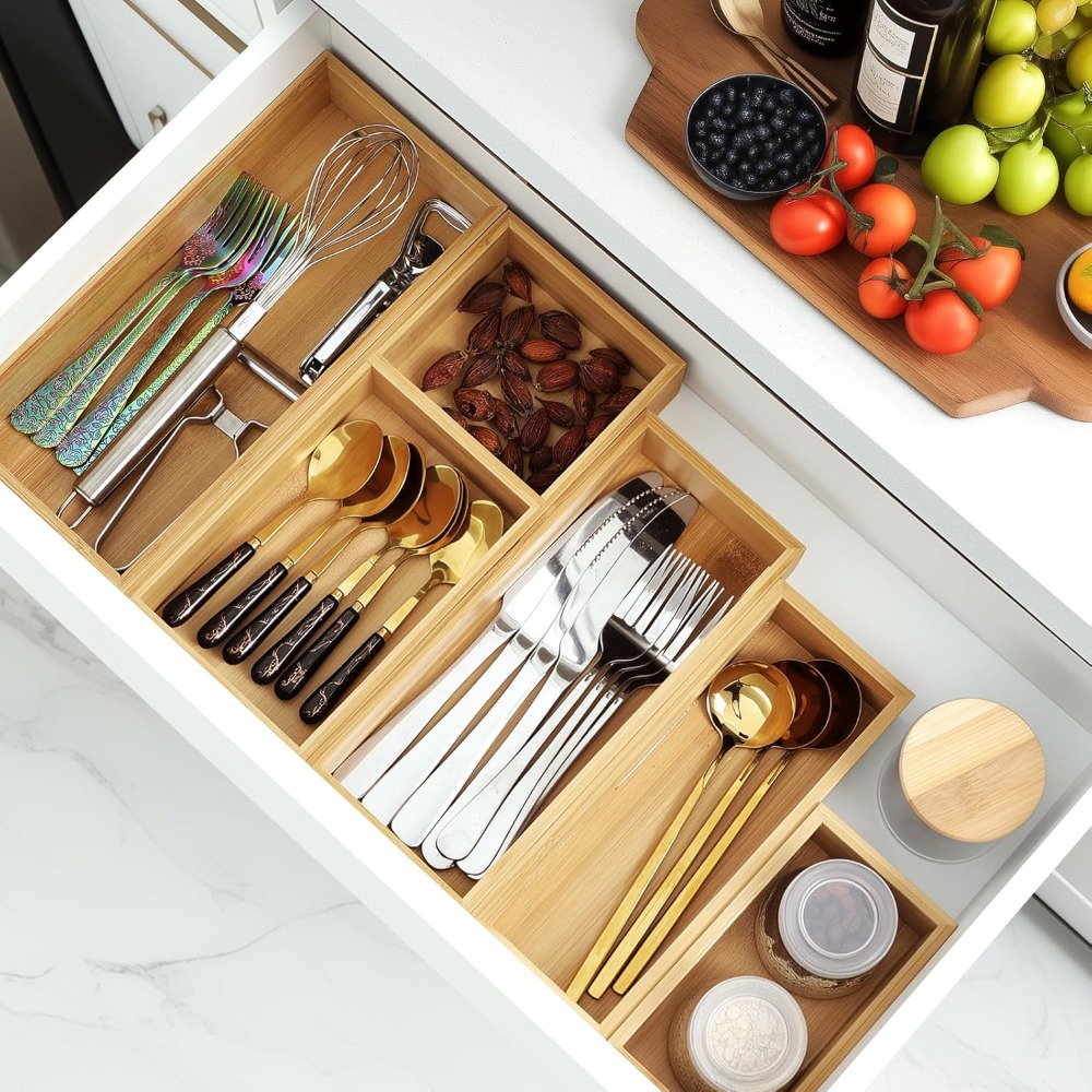5-Piece Bamboo Drawer Organize - огляд і ціна Jewelry & Watches Bench