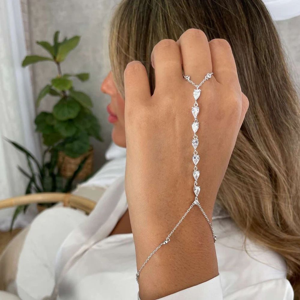 Fashion Zircon Teardrop Finger - огляд і ціна Jewelry & Watches Bench