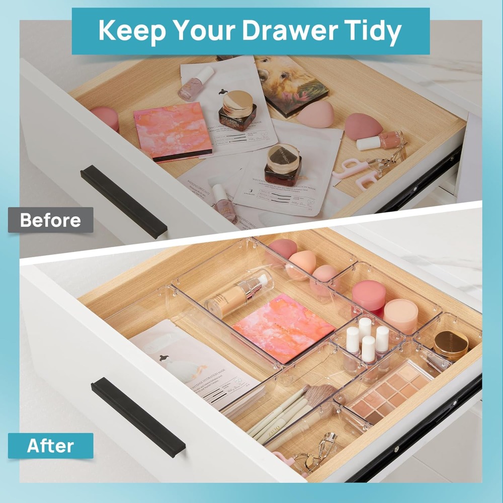 10 Pcs Makeup Drawer Organizer - огляд і ціна Jewelry & Watches Bench