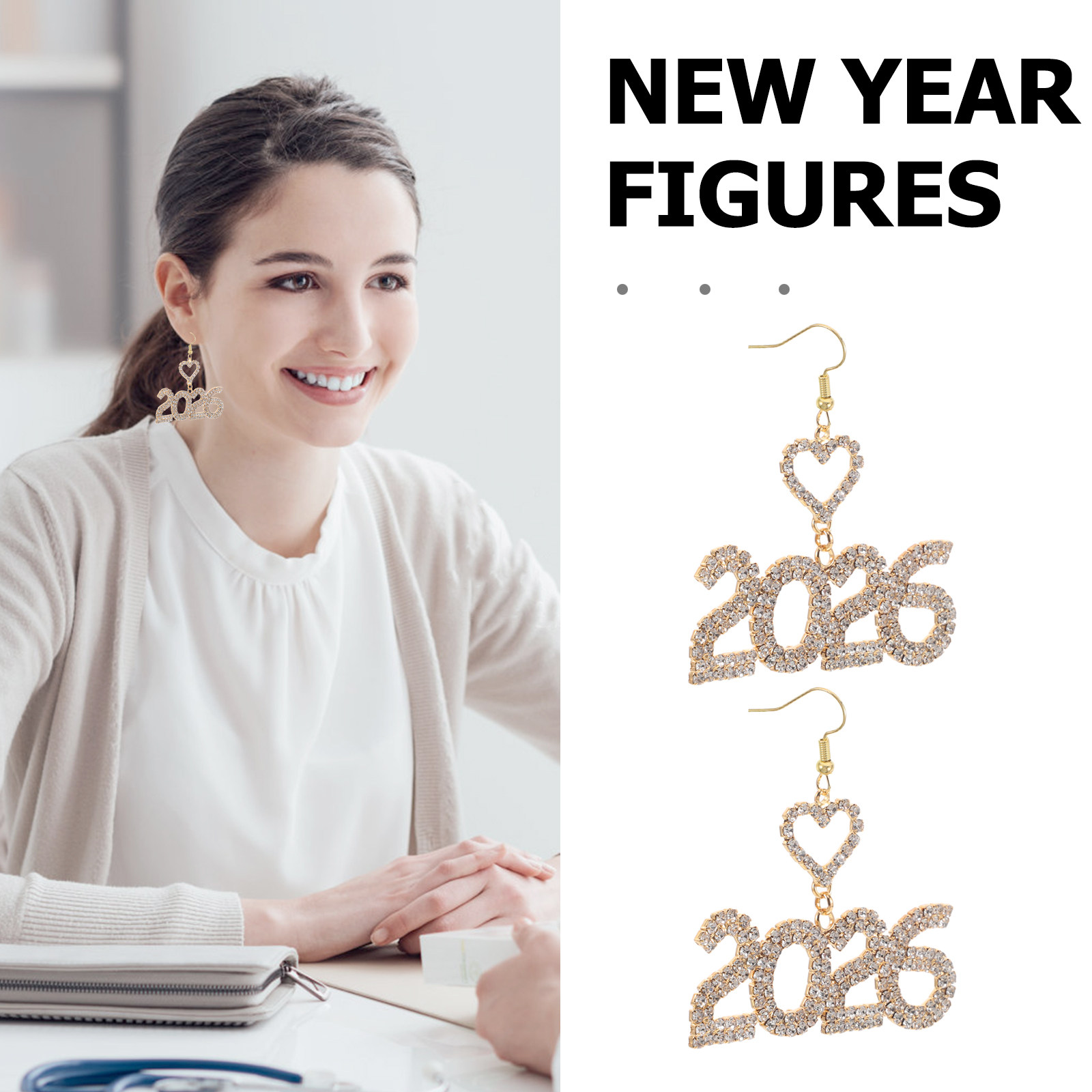 1Pair New Year Earrings 2026 R - огляд і ціна Eve Jewelry & Watches Distribuidor Oficial Rolex