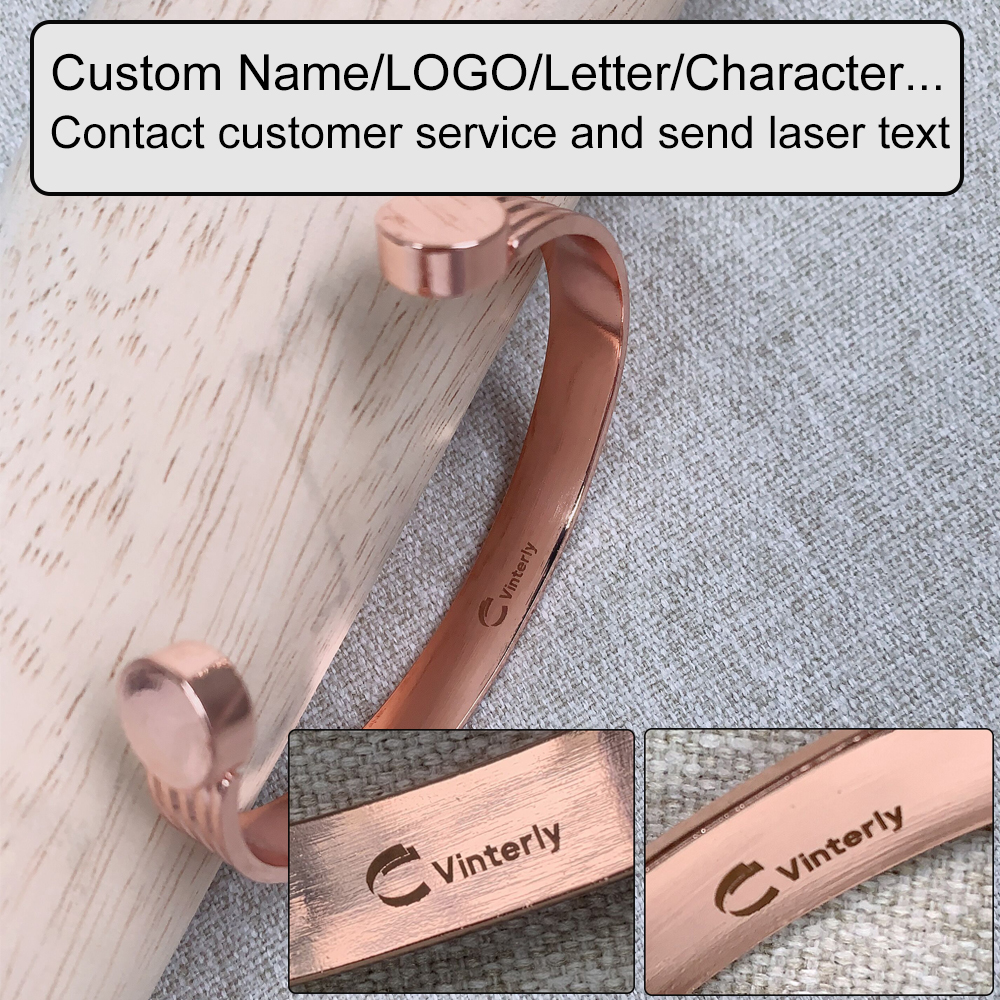 Customized Pure Copper Bracele - огляд і ціна Rose Gold Bracelet
