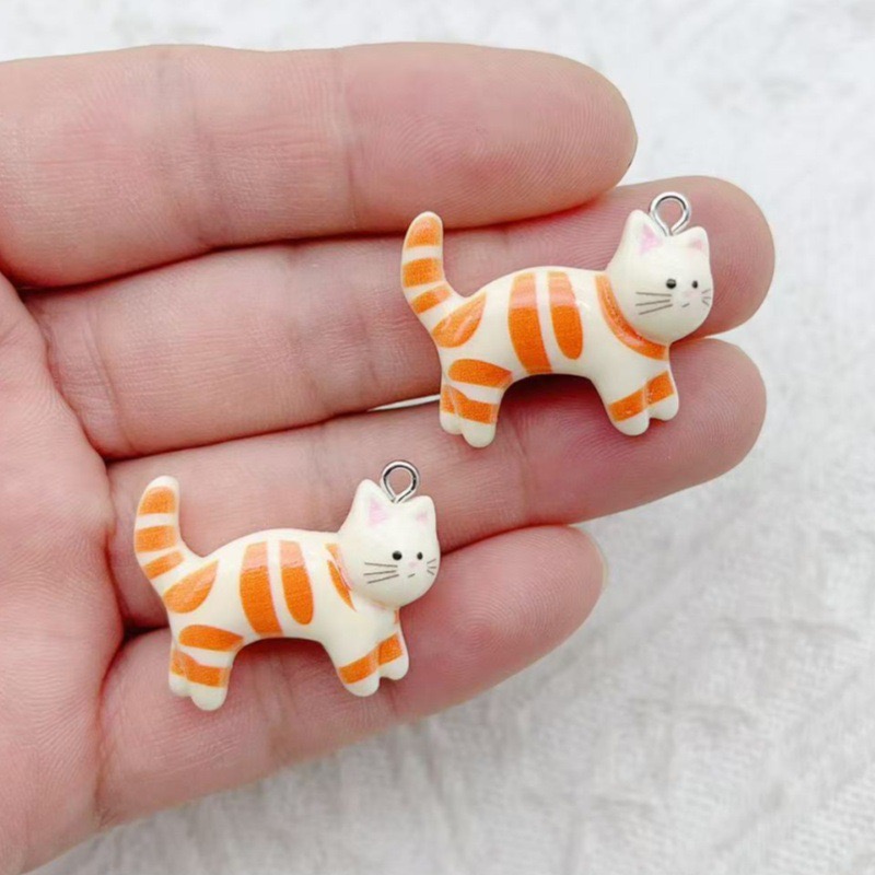 10pcs resin cartoon cat animal - огляд і ціна Jewelry & Watches Bench