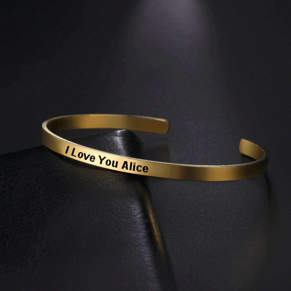 Name Bangle Personalized Brace - огляд і ціна Rose Gold Bracelet