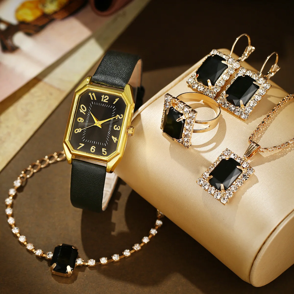 6/5/1PCS Luxury Fashion Square - огляд і ціна Jewelry Watches Brands