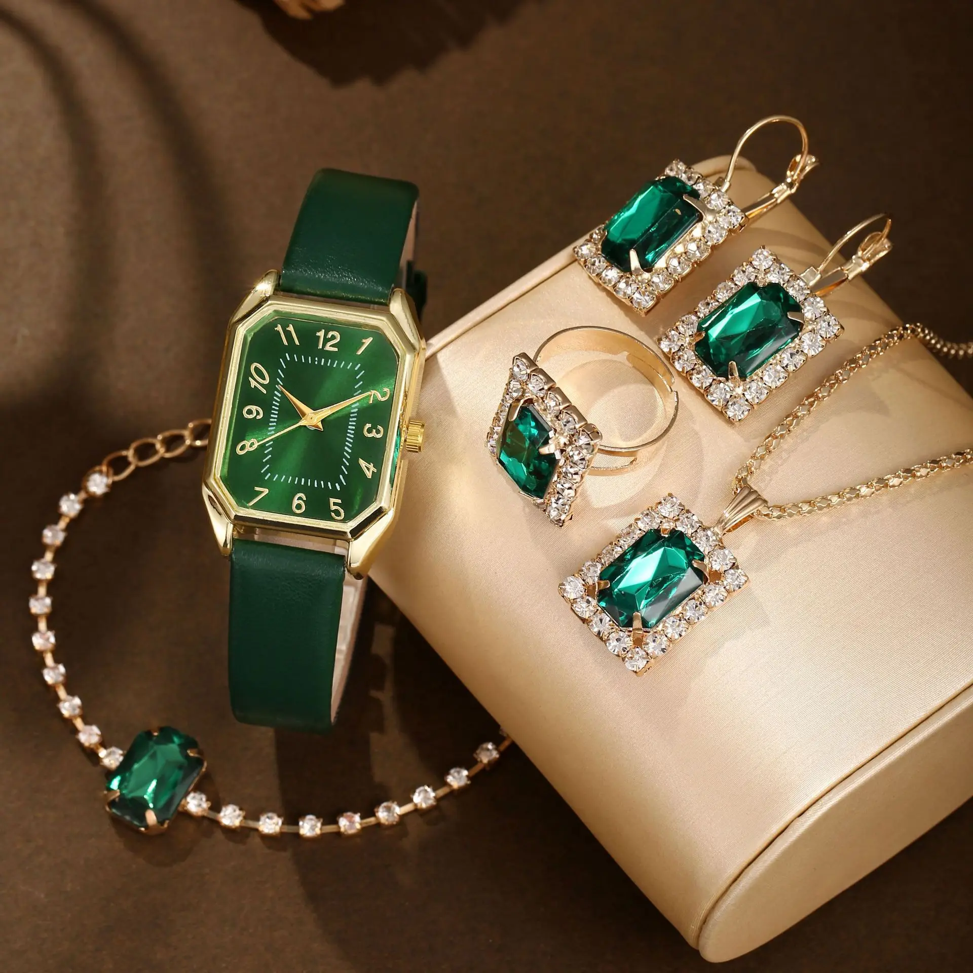 6/5/1PCS Luxury Fashion Square - огляд і ціна Jewelry Watches Brands