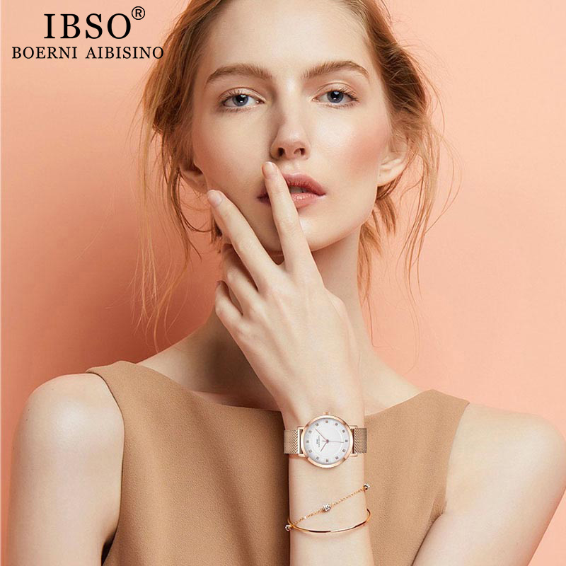 IBSO Brand Women Rose Gold Wat - огляд і ціна Jewelry Watches Brands