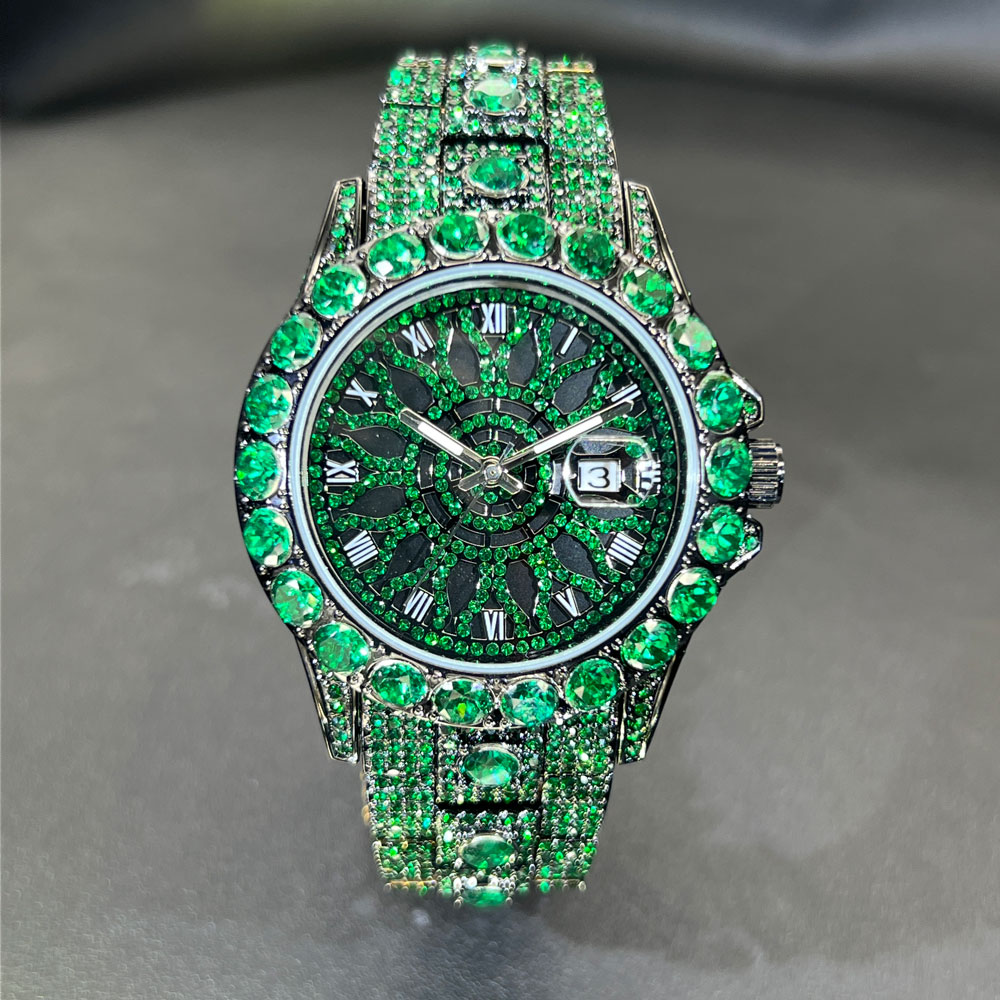 Green Diamond Watch For Men Br - огляд і ціна Jewelry Watches Brands