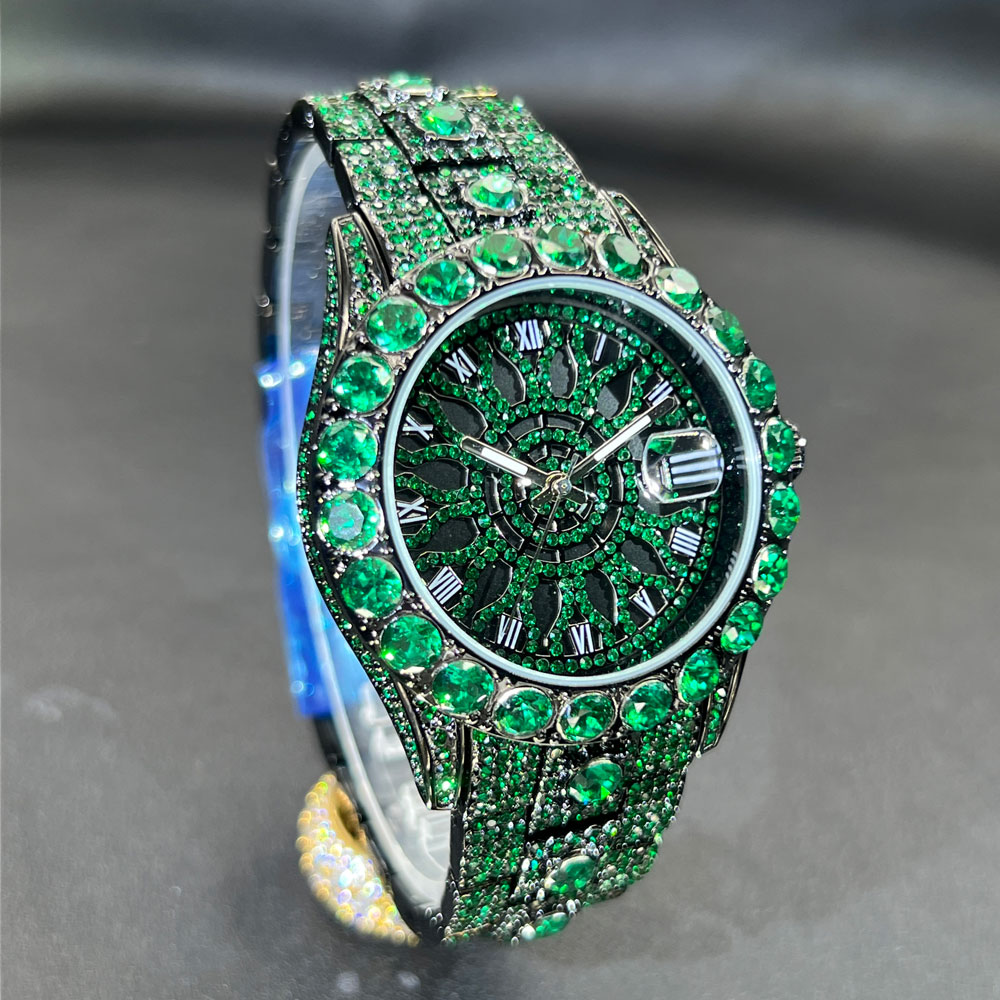 Green Diamond Watch For Men Br - огляд і ціна Jewelry Watches Brands