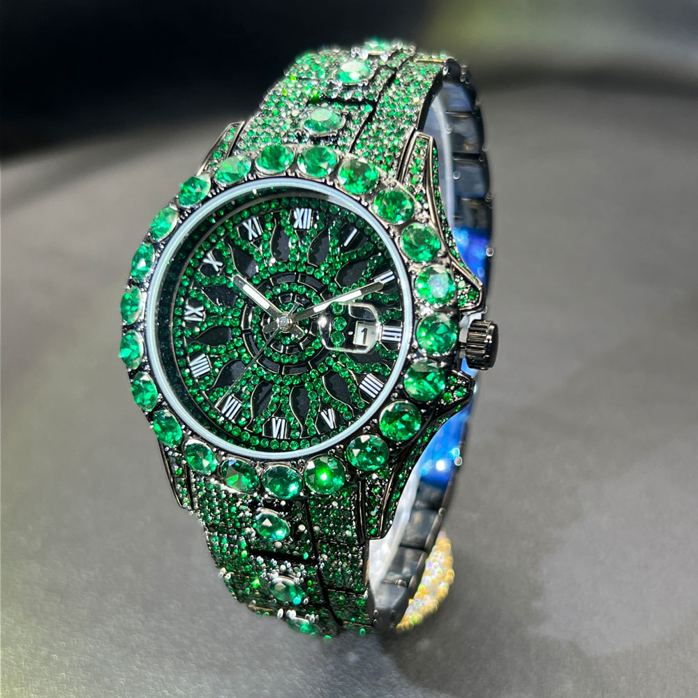 Green Diamond Watch For Men Br - огляд і ціна Jewelry Watches Brands
