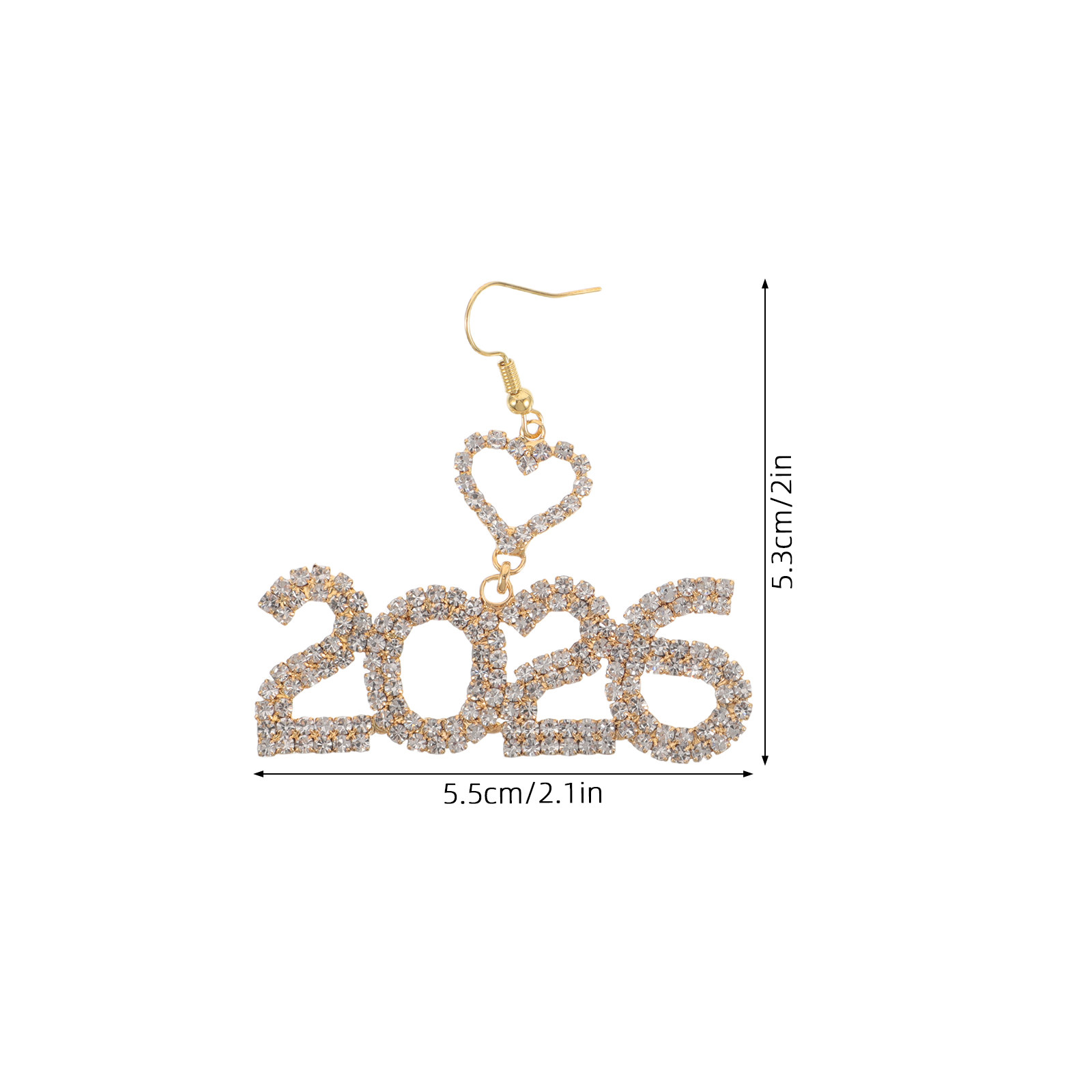 1Pair New Year Earrings 2026 R - огляд і ціна Eve Jewelry & Watches Distribuidor Oficial Rolex